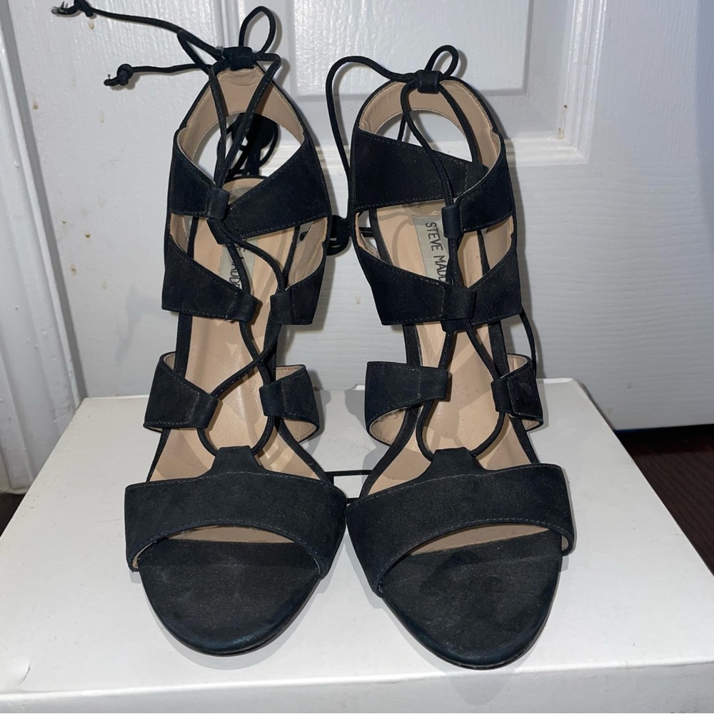 Steve Madden Black Strappy Sandals